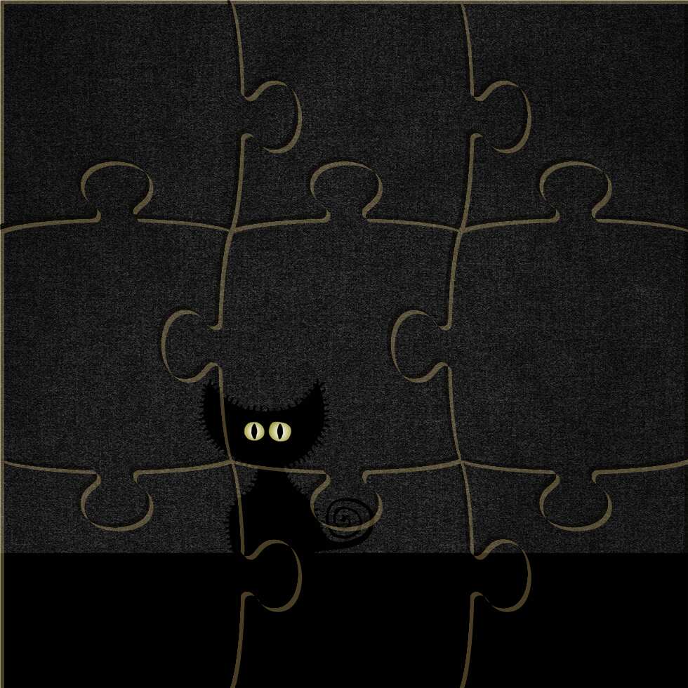 Black Cat in Dark Room: preview