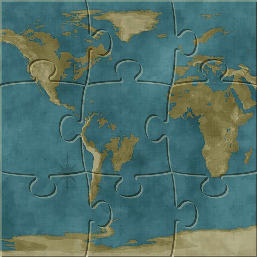 Flooded World Map: preview