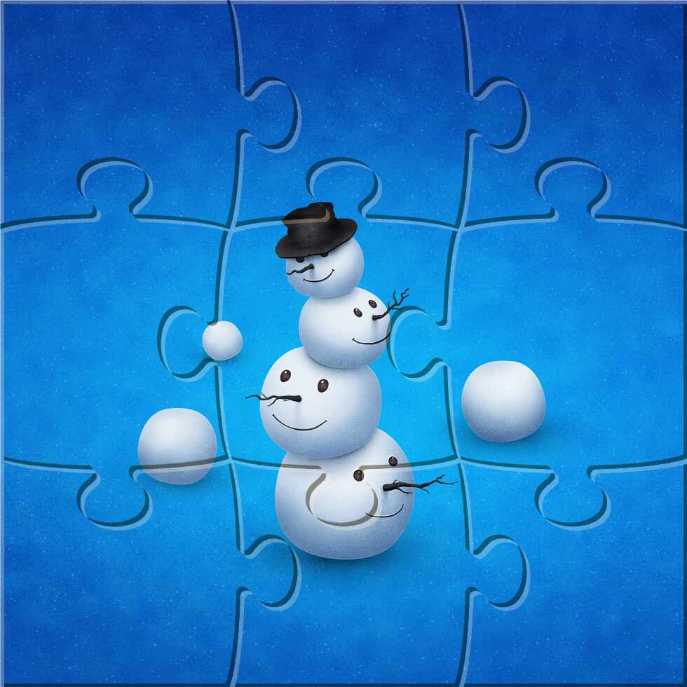 The Merry Snowman (Plain): preview