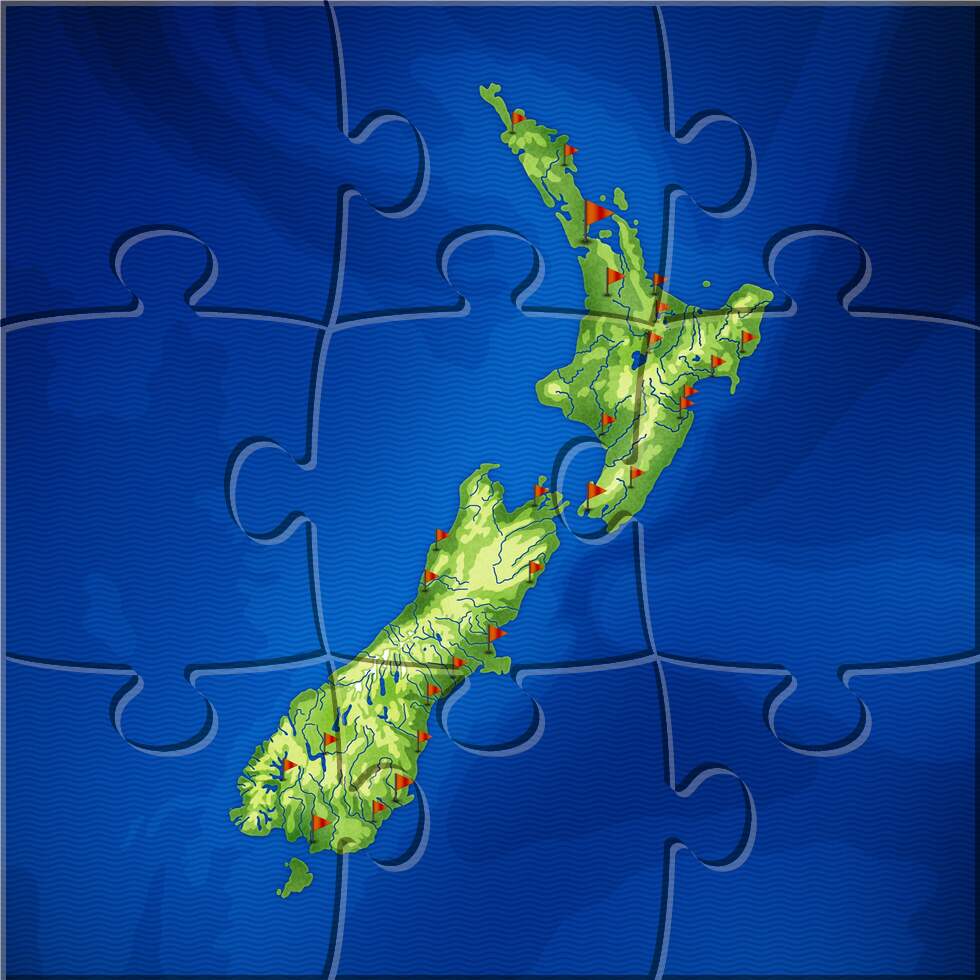 New Zealand Map: preview