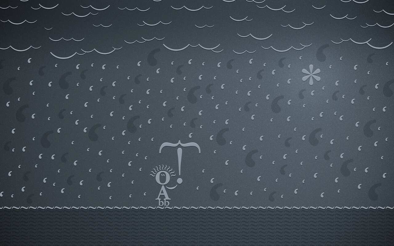 Typographic Rain: preview