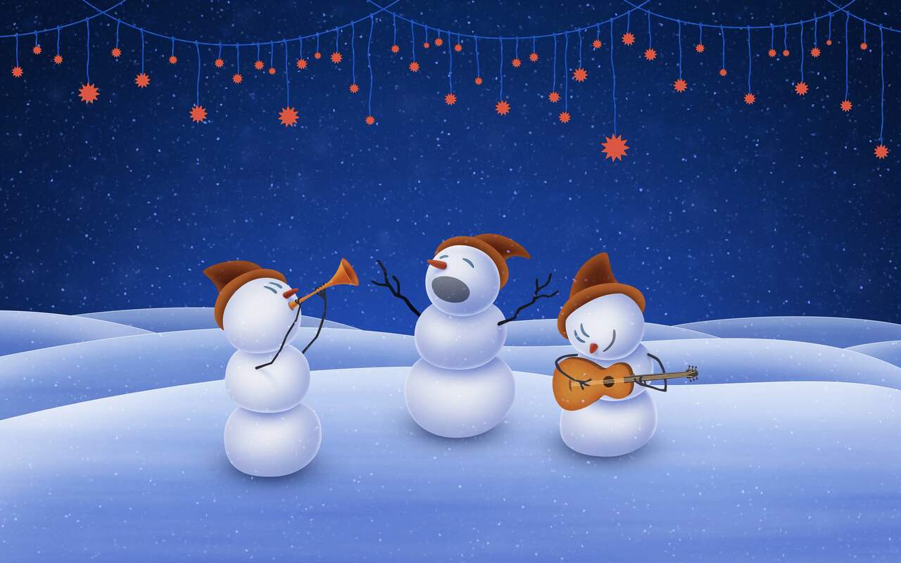 snowman desktop wallpaper